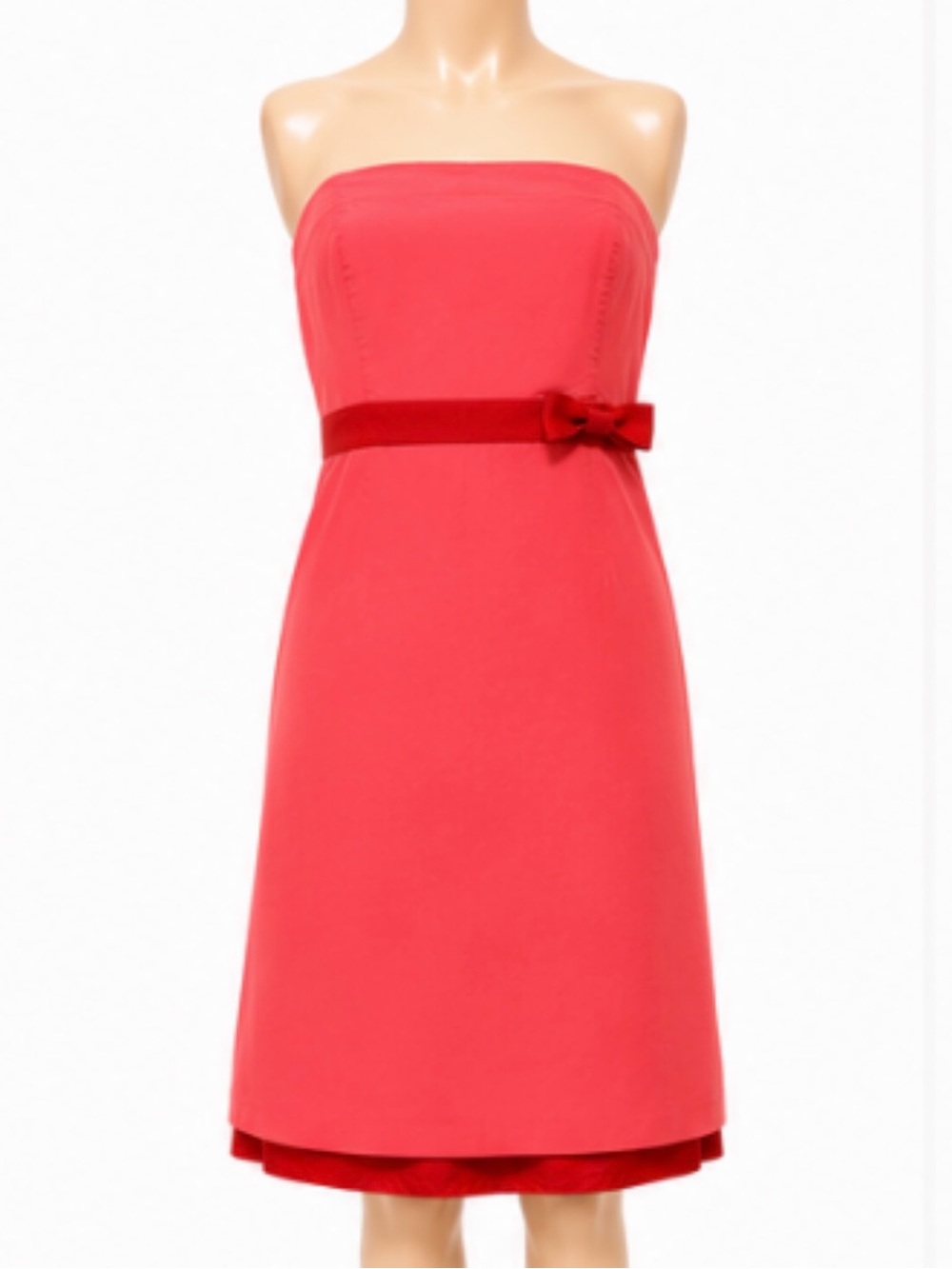 J.Crew 100% silk strapless dress